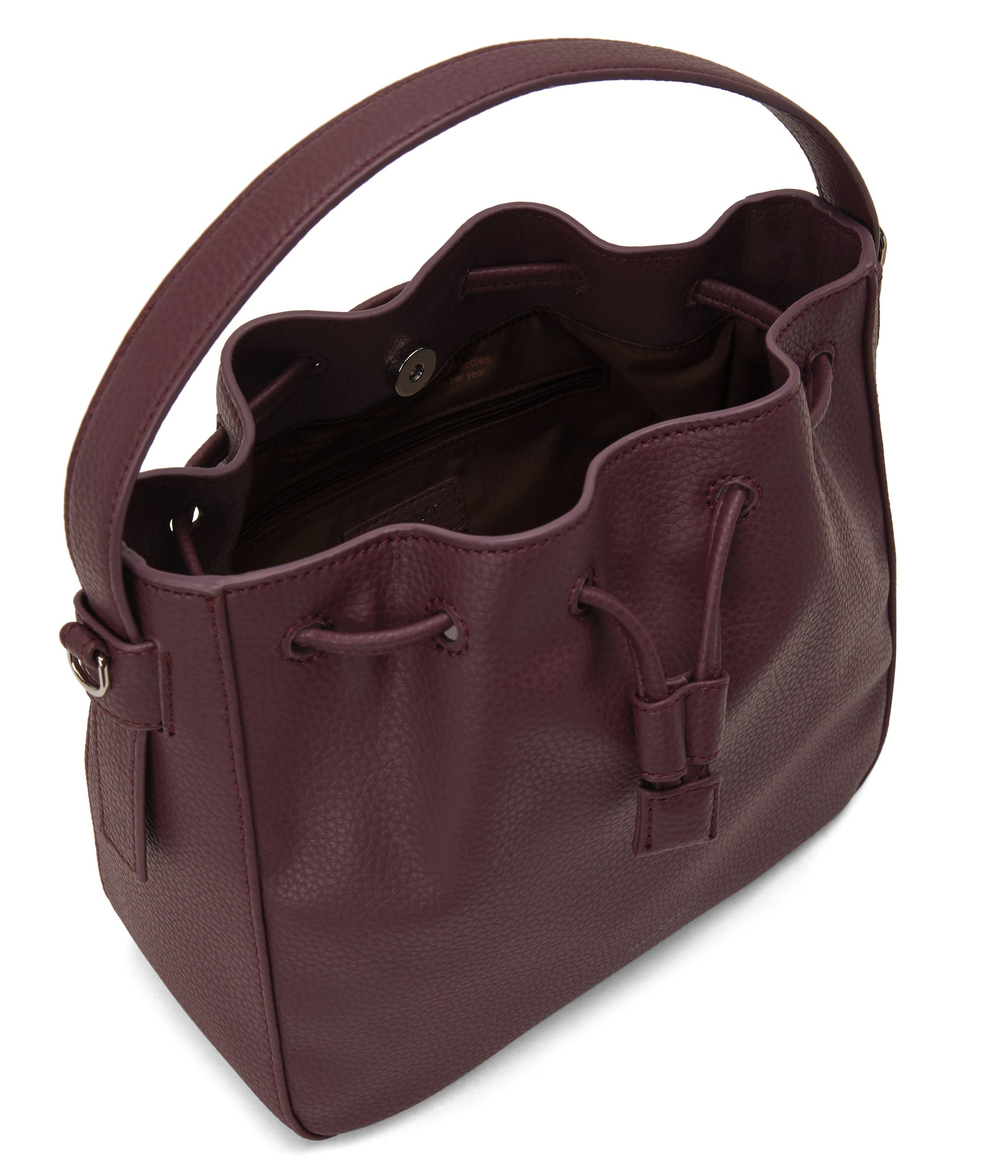 AMBER Vegan Bucket Bag - Purity | Color: Purple - variant::moon