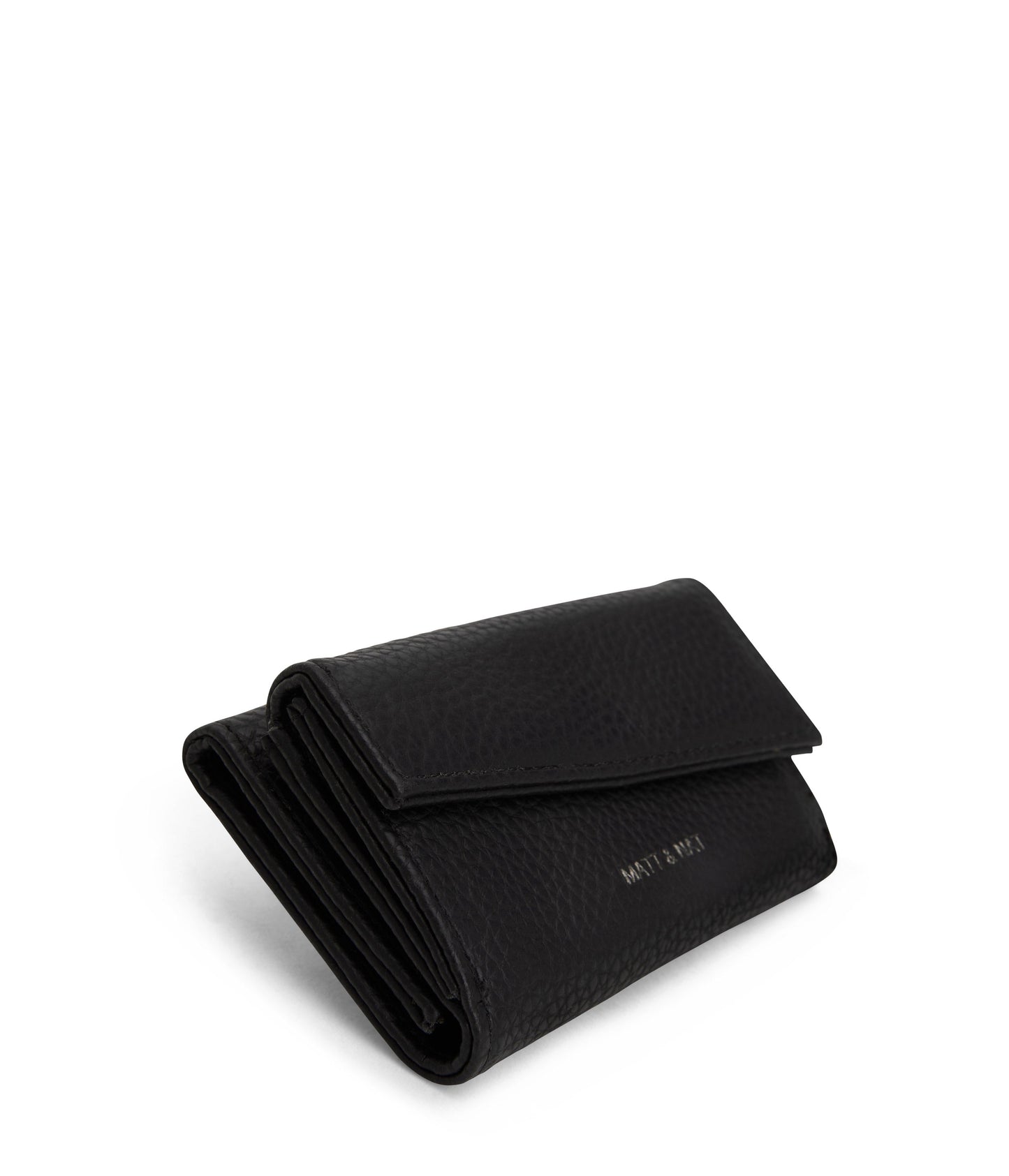 TANI Small Vegan Wallet - Purity | Color: Black - variant::black
