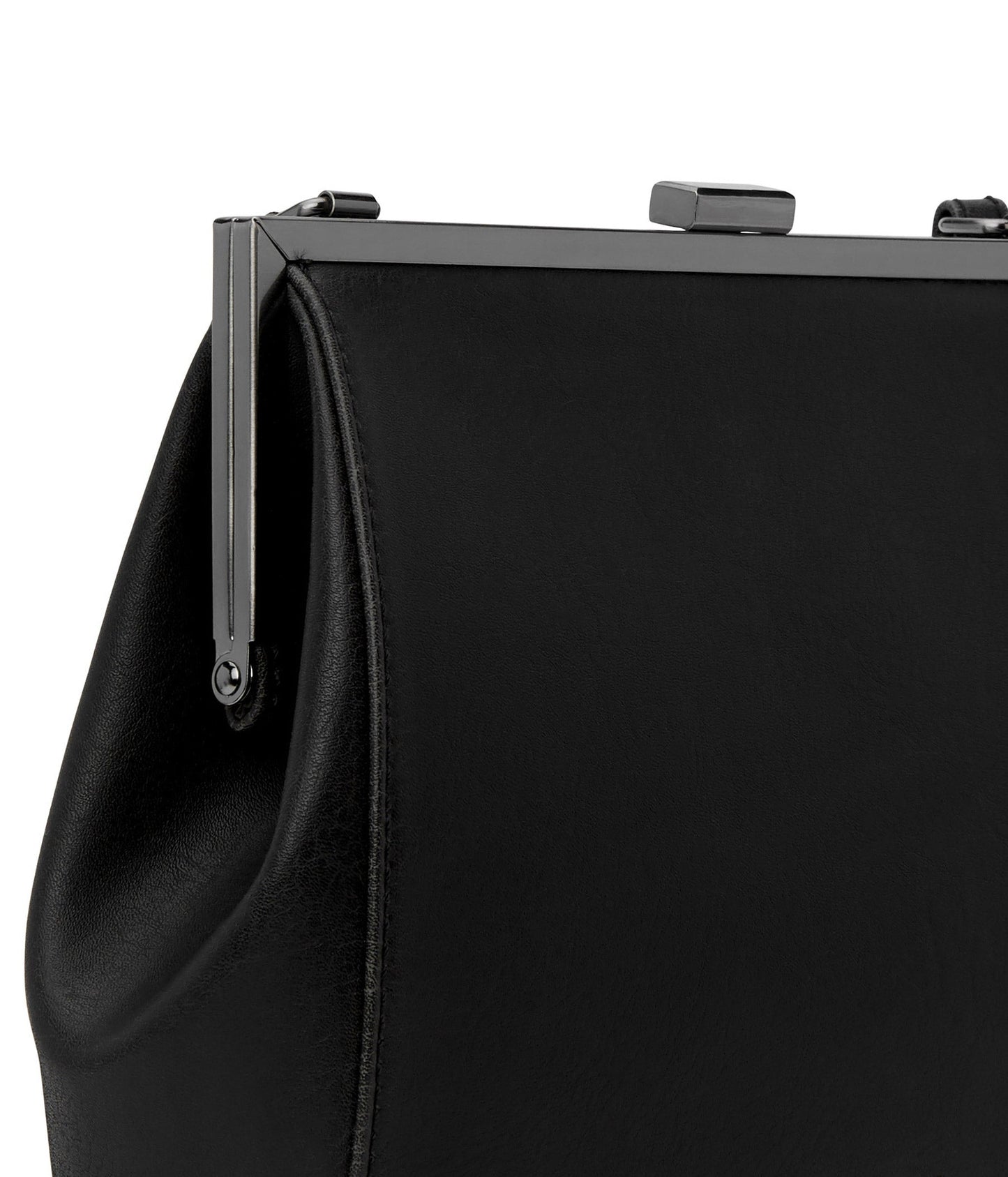 REIKA Vegan Frame Crossbody Bag - Vintage | Color: Black - variant::blkant