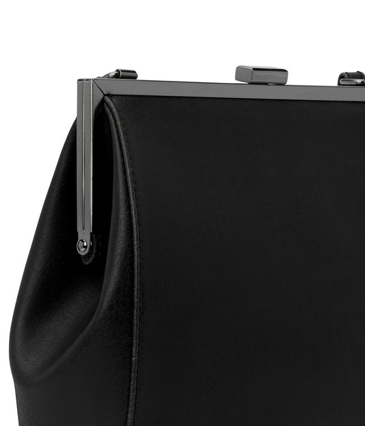 REIKA Vegan Frame Crossbody Bag - Vintage | Color: Black - variant::blkant