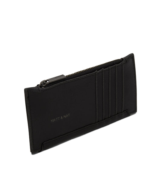 JESSE Slim Vegan Wallet - Vintage | Color: Black - variant::black
