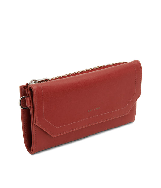 MION Vegan Wristlet Wallet - Vintage | Color: Red - variant::barn