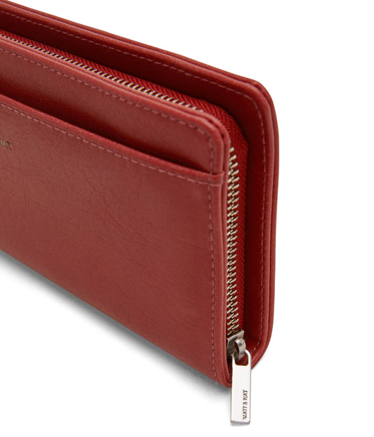 WEBBER Vegan Wallet - Vintage | Color: Red - variant::barn