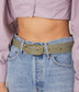 NEIL Women's Vegan Leather Belt | Color: Red - variant::barn