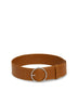 ORA Women's Vegan Wide Belt | Color: Brown - variant::chili
