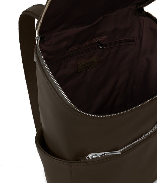 BRAVE Vegan Backpack - Loom | Color: Brown - variant::espresso