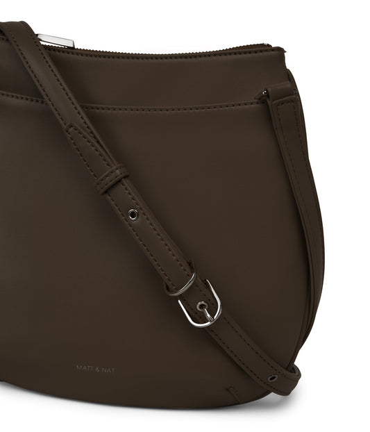 SALO LG Vegan Crossbody Bag - Loom | Color: Brown - variant::espresso