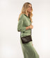 TRIPLET Vegan Crossbody Bag - Loom | Color: Green - variant::vineyard