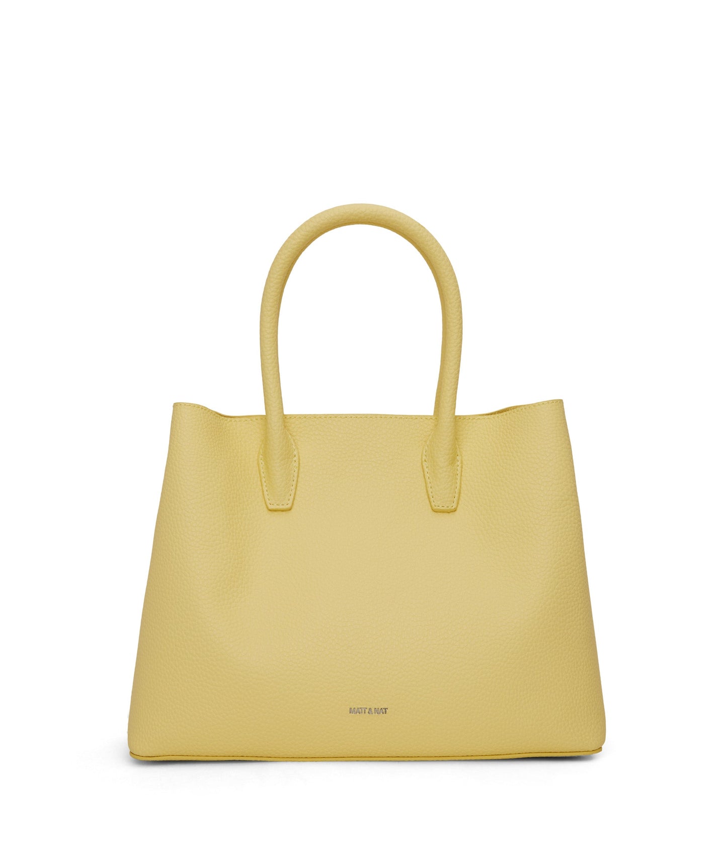 KRISTASM Small Vegan Satchel - Purity | Color: Yellow - variant::daffodil