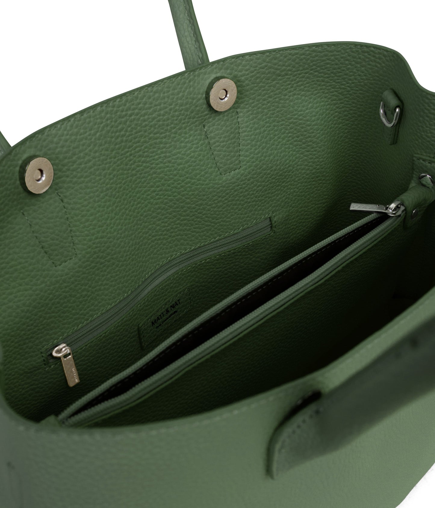 KRISTASM Small Vegan Satchel - Purity | Color: Green - variant::herb