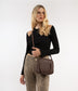 SABBI Small Vegan Satchel - Purity | Color: Brown - variant::chocolate