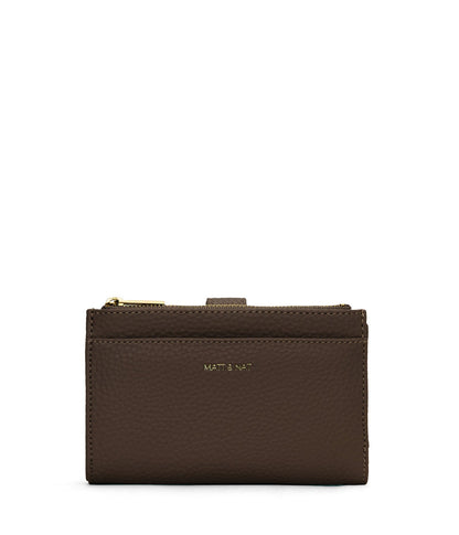MOTIVSM Small Vegan Wallet - Purity | Color: Brown - variant::chocolate