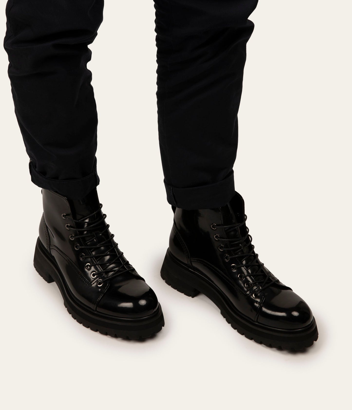 CHEAH Men's Vegan Boots | Color: Black - variant::black
