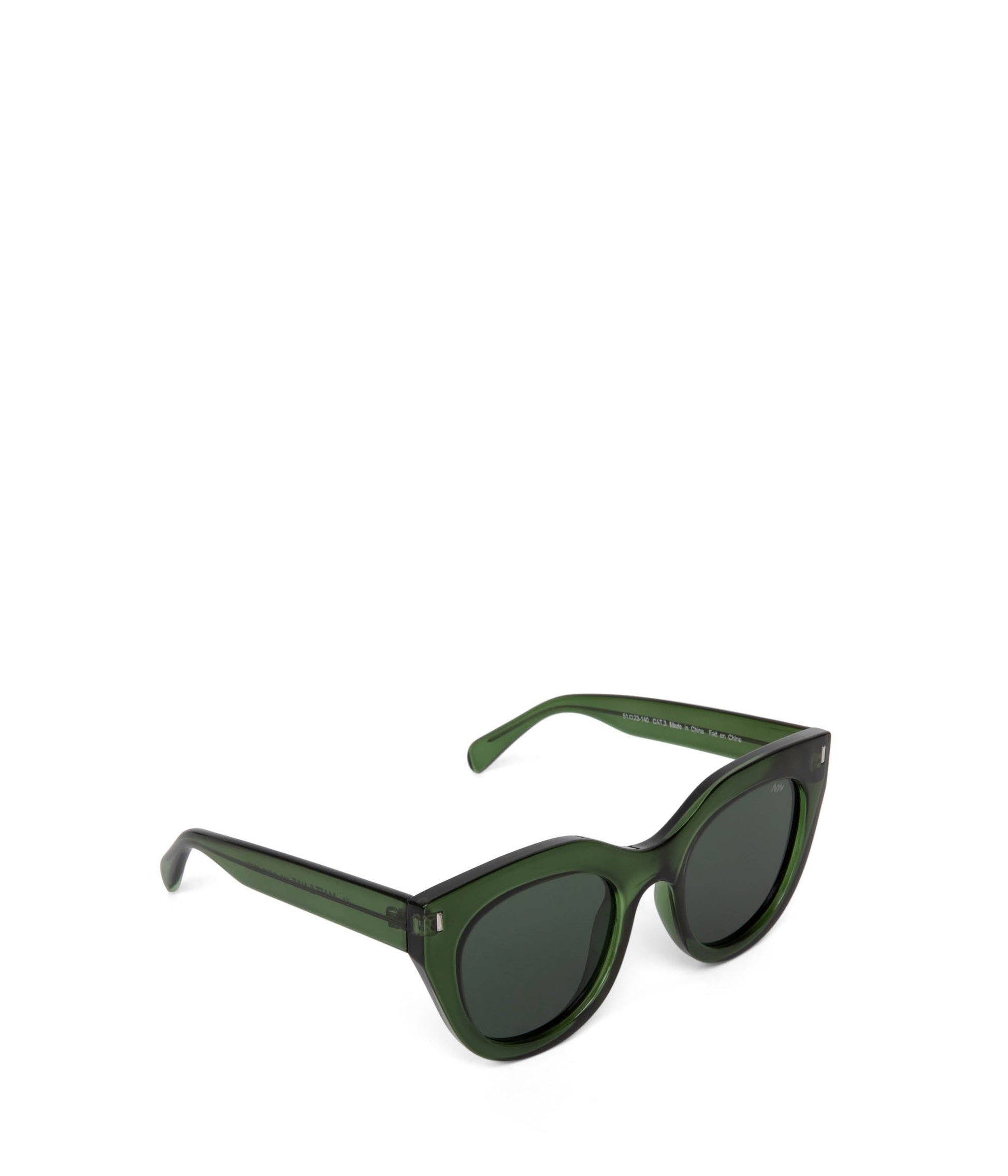KAZ Cat-Eye Sunglasses | Color: Green - variant::cgrgrn