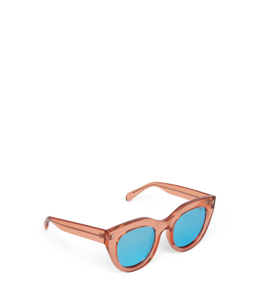 KAZ Cat-Eye Sunglasses | Color: White, Blue - variant::nudblu