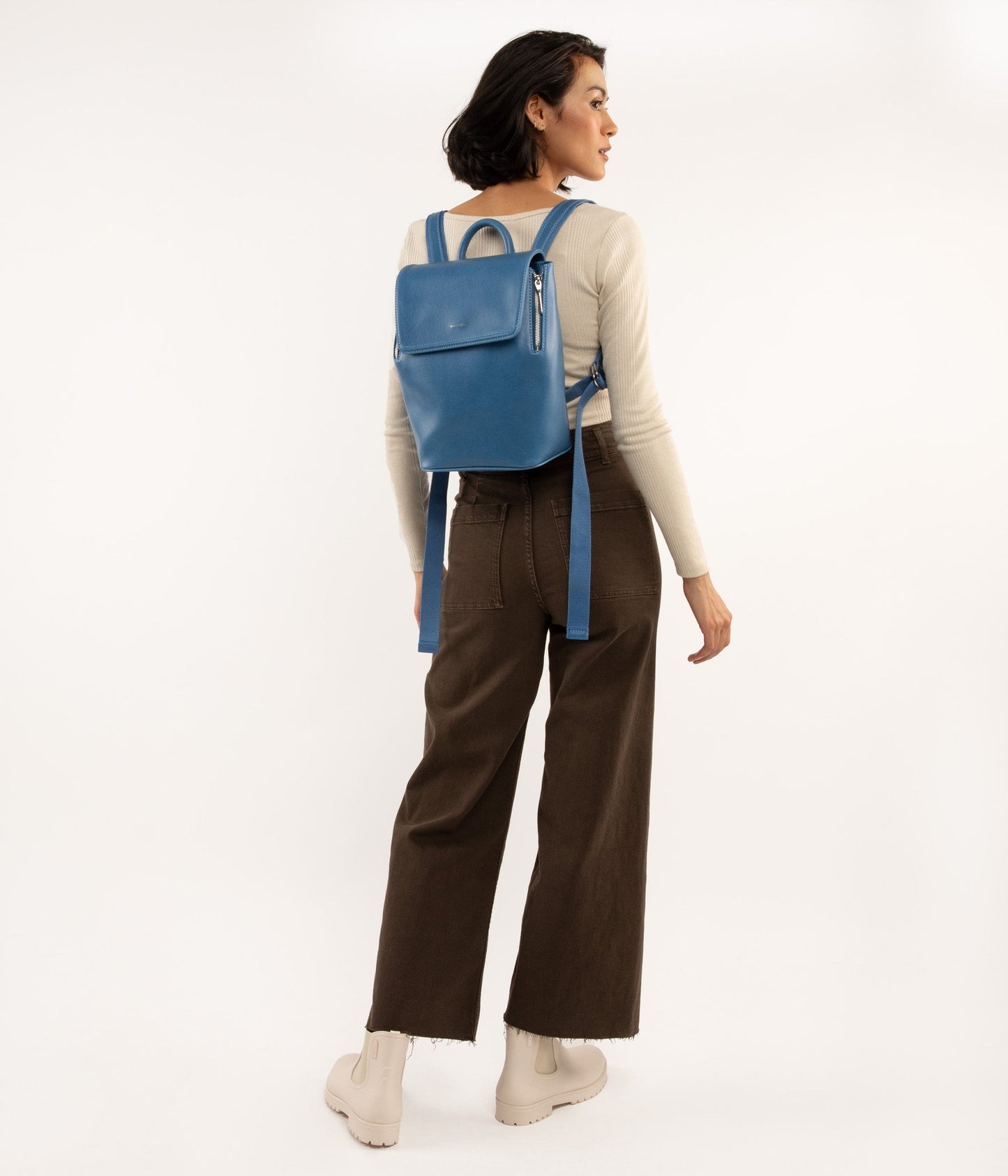 FABI Mini Vegan Backpack - Vintage | Color: White - variant::vanilla