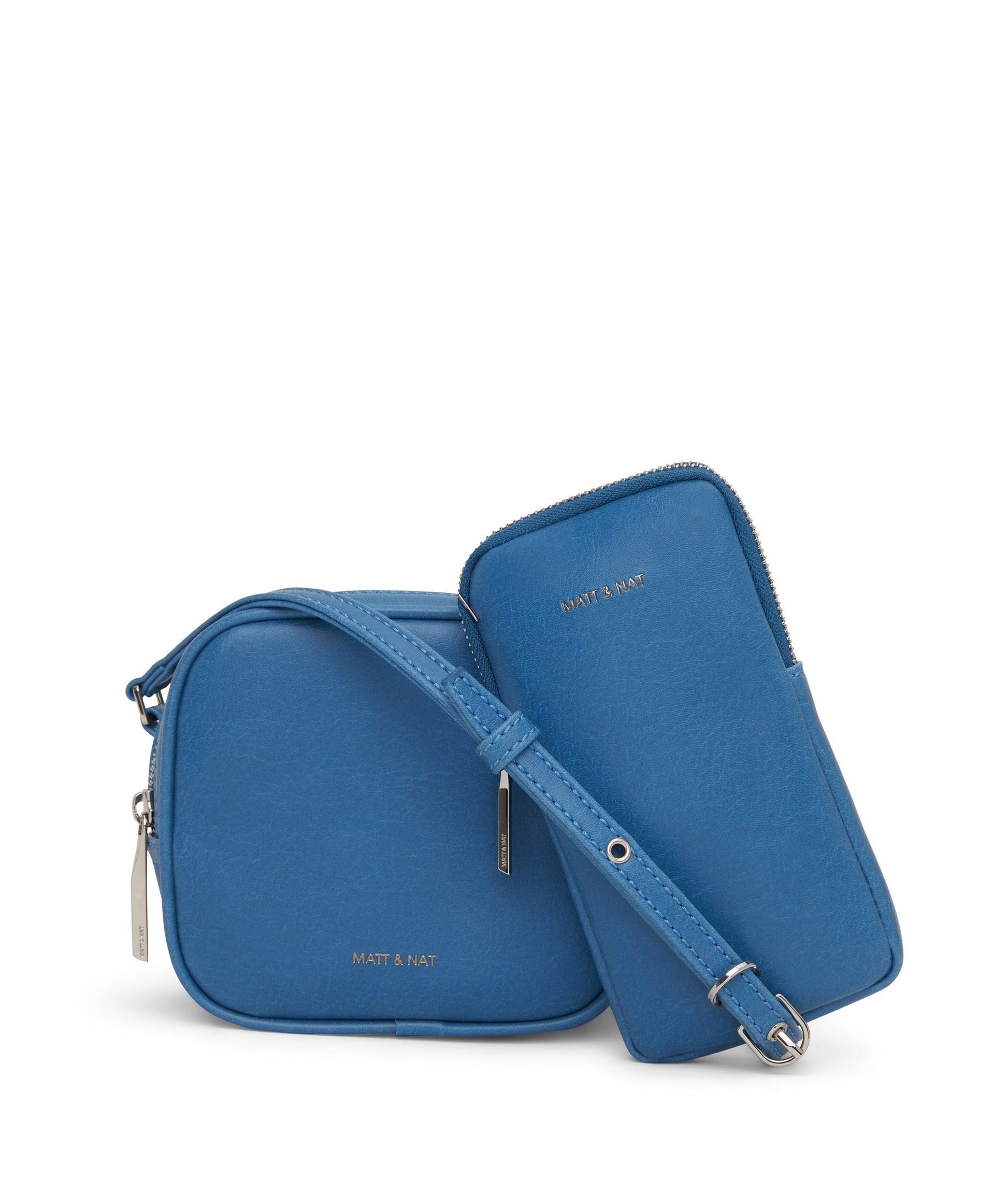 SWAE Vegan Crossbody Bag - Vintage | Color: Blue - variant::bluejay