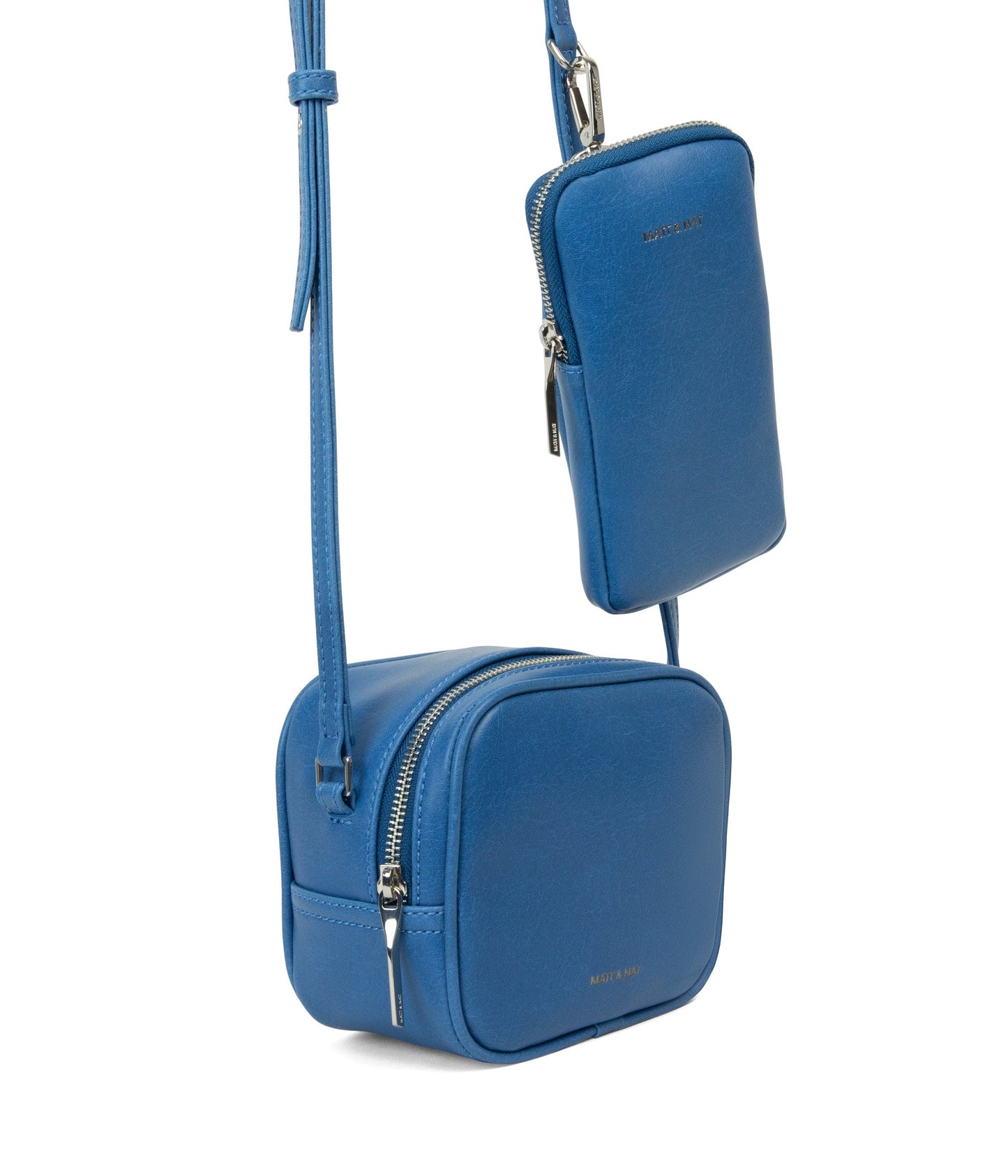 SWAE Vegan Crossbody Bag - Vintage | Color: Blue - variant::bluejay