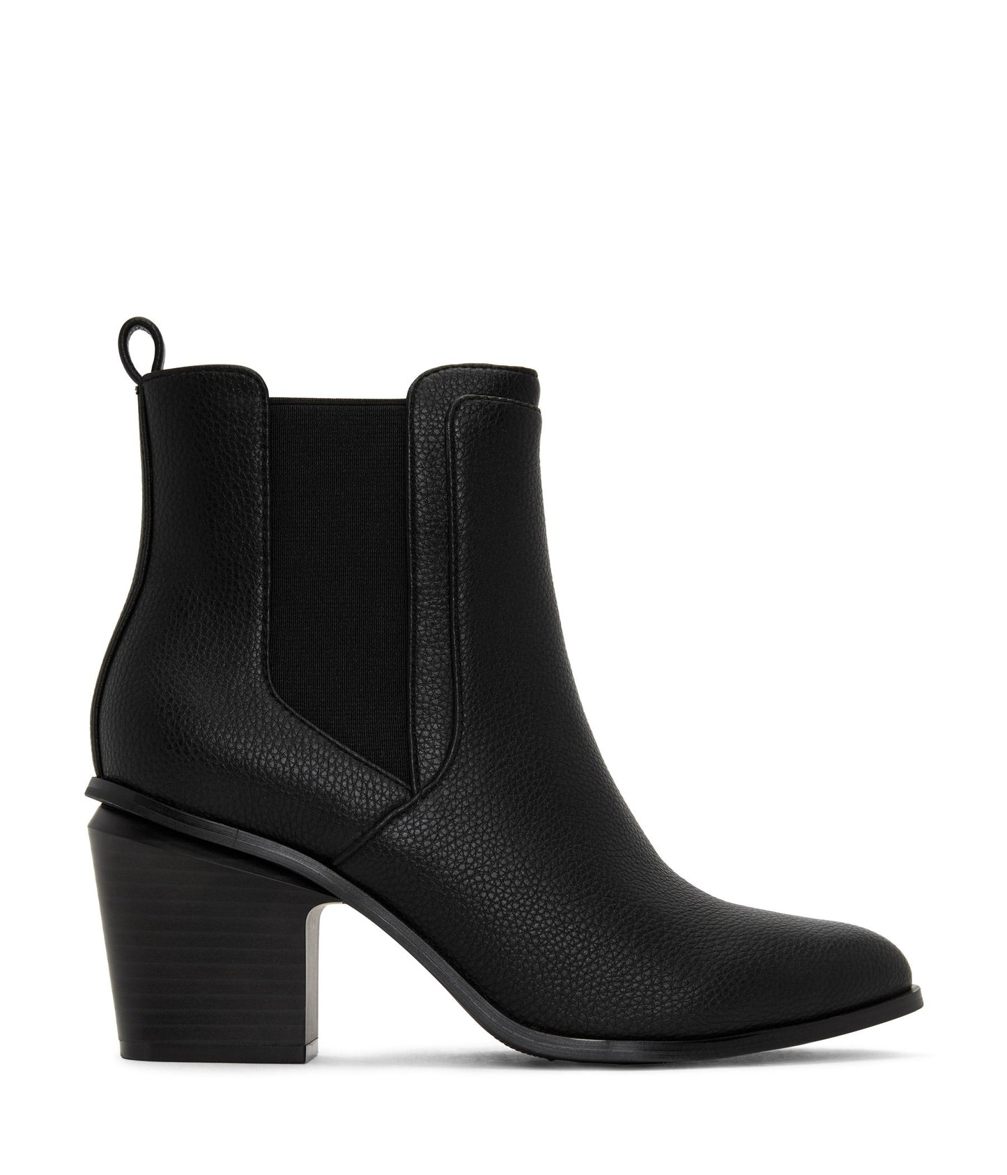 KALISTA Women's Vegan Mid Heel Boots | Color: Black - variant::black
