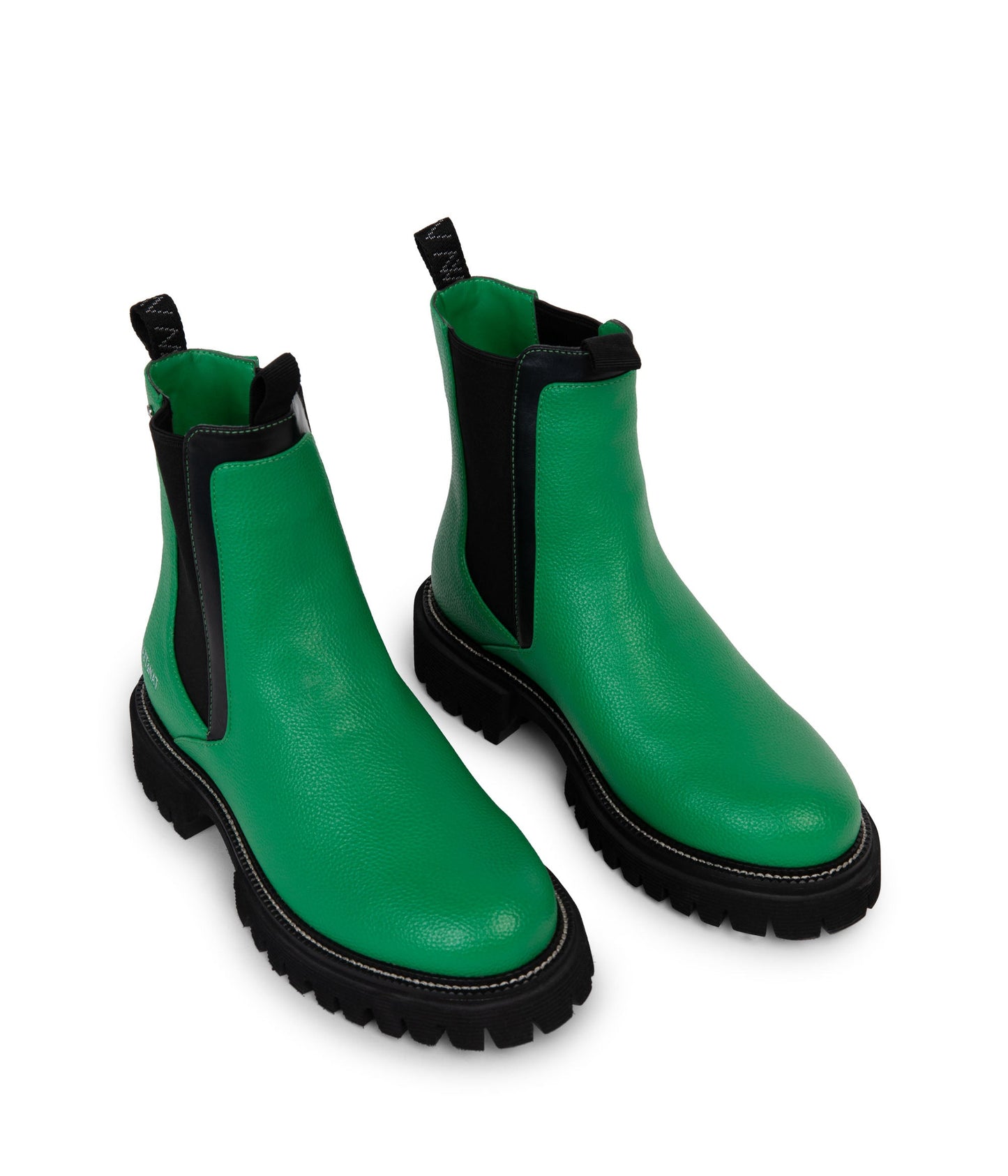 ZUKE Women's Vegan Chelsea Boots | Color: Green, Black - variant::green