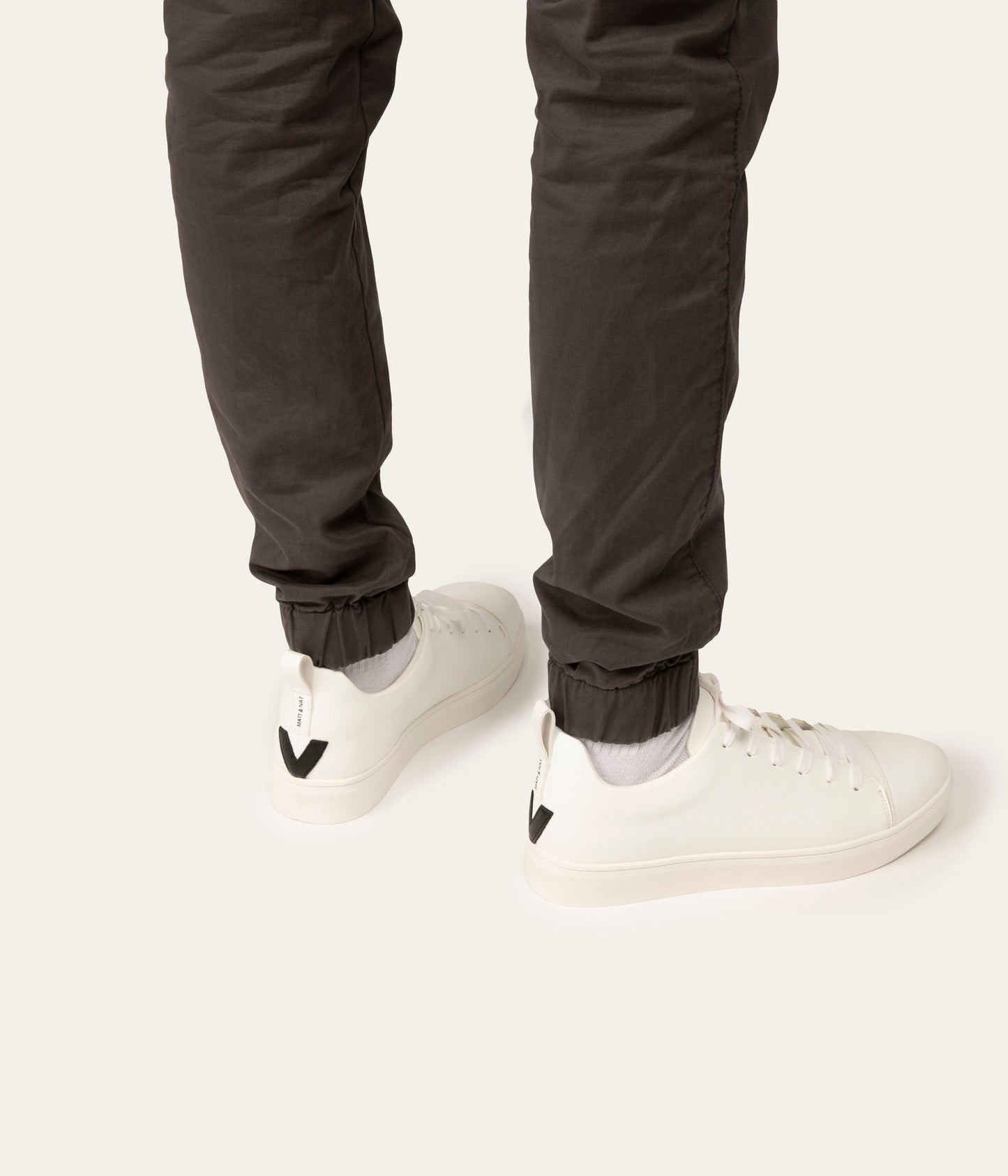 GAVIN Men's Vegan Sneakers | Color: White - variant::white