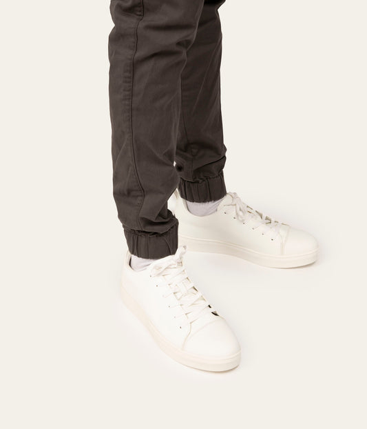 GAVIN Men's Vegan Sneakers | Color: White - variant::white