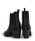 KALISTA Women's Vegan Mid Heel Boots | Color: Black - variant::black
