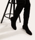 KALLYA Vegan Over The Knee Boots | Color: Black - variant::black