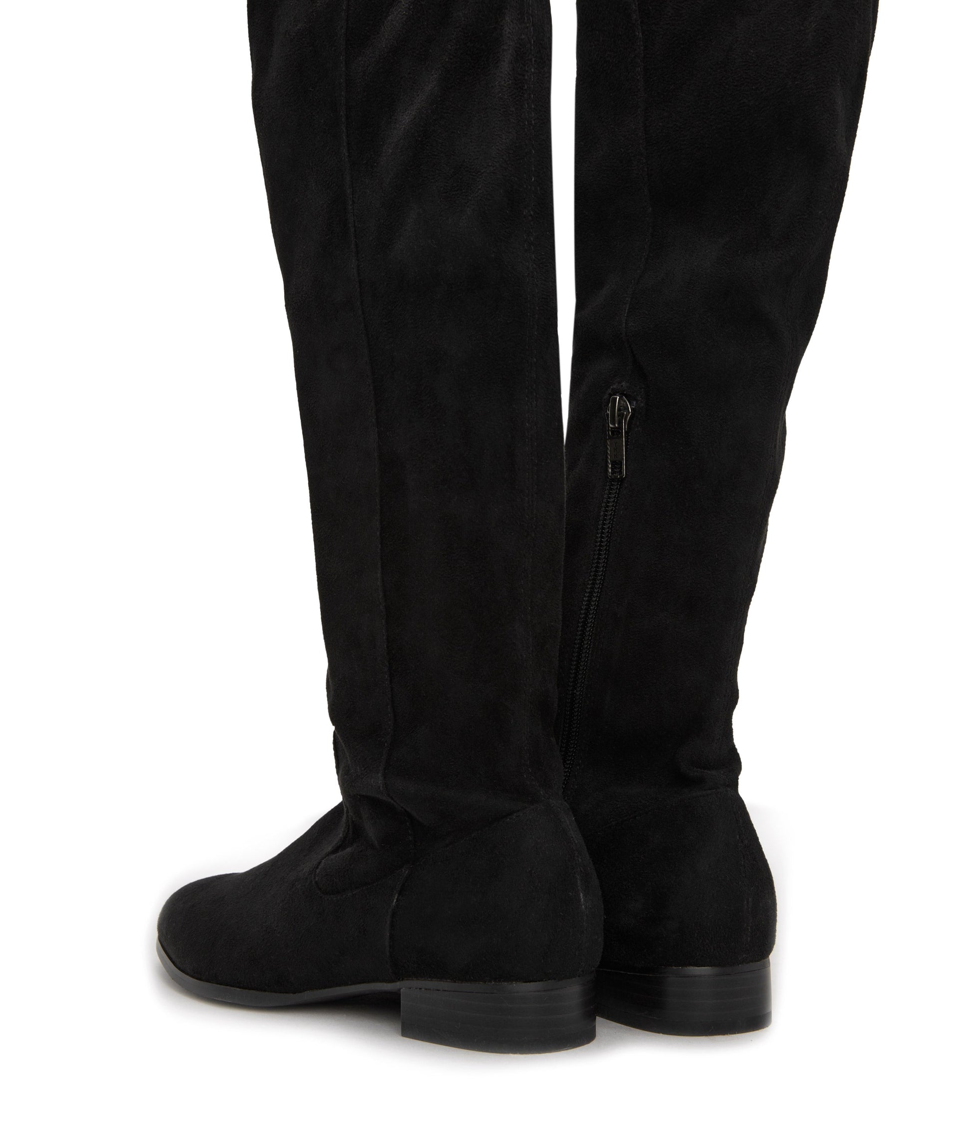 KALLYA Vegan Over The Knee Boots | Color: Black - variant::black