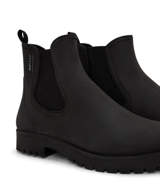 LANEY Women's Vegan Rain Boots | Color: Black - variant::matbla