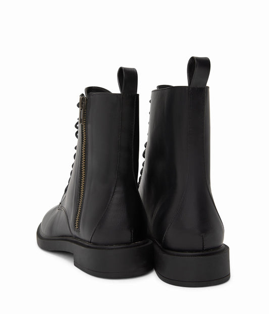 MORTON Women's Vegan Combat Boots | Color: Black - variant::black