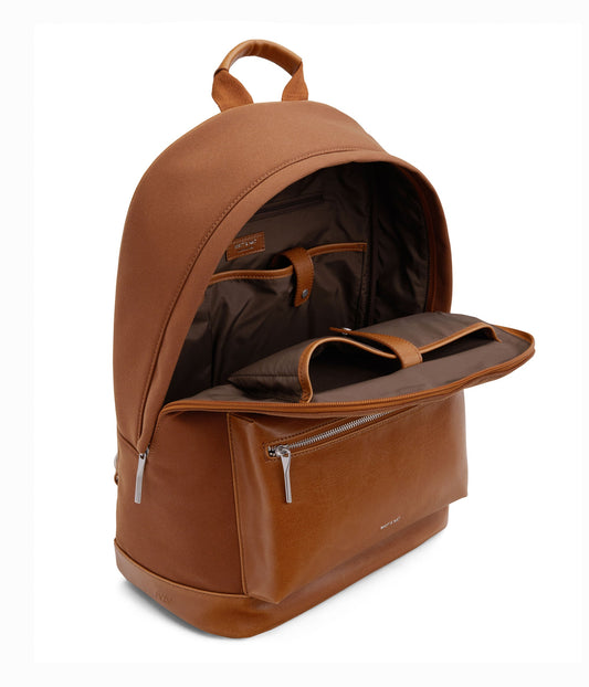 BALILG Large Vegan Backpack - Canvas | Color: Brown - variant::chili