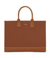 JOI Canvas Tote Bag - Canvas | Color: Brown - variant::chili