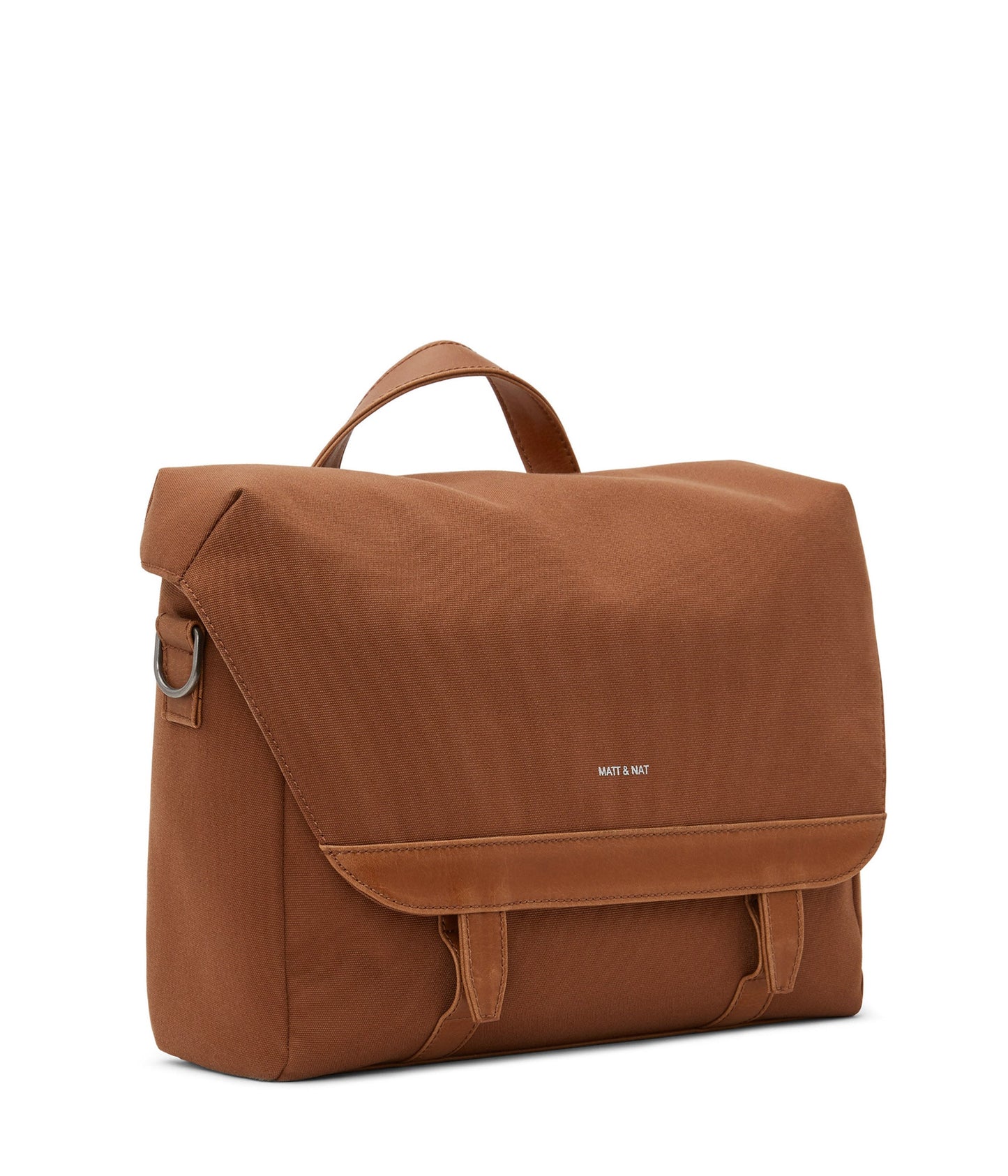 MARTEL Vegan Messenger Bag - Canvas | Color: Brown - variant::chili