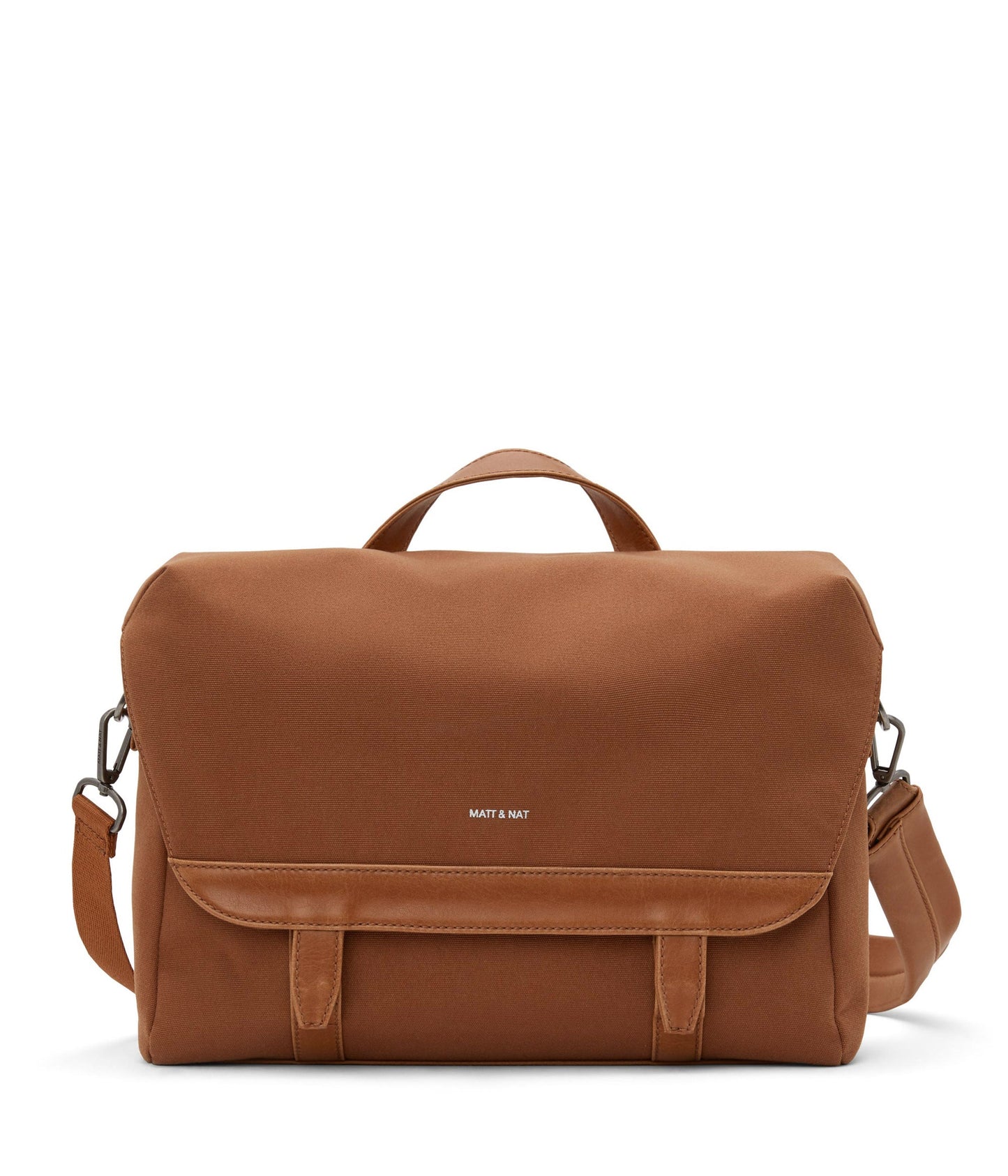 MARTEL Vegan Messenger Bag - Canvas | Color: Brown - variant::chili