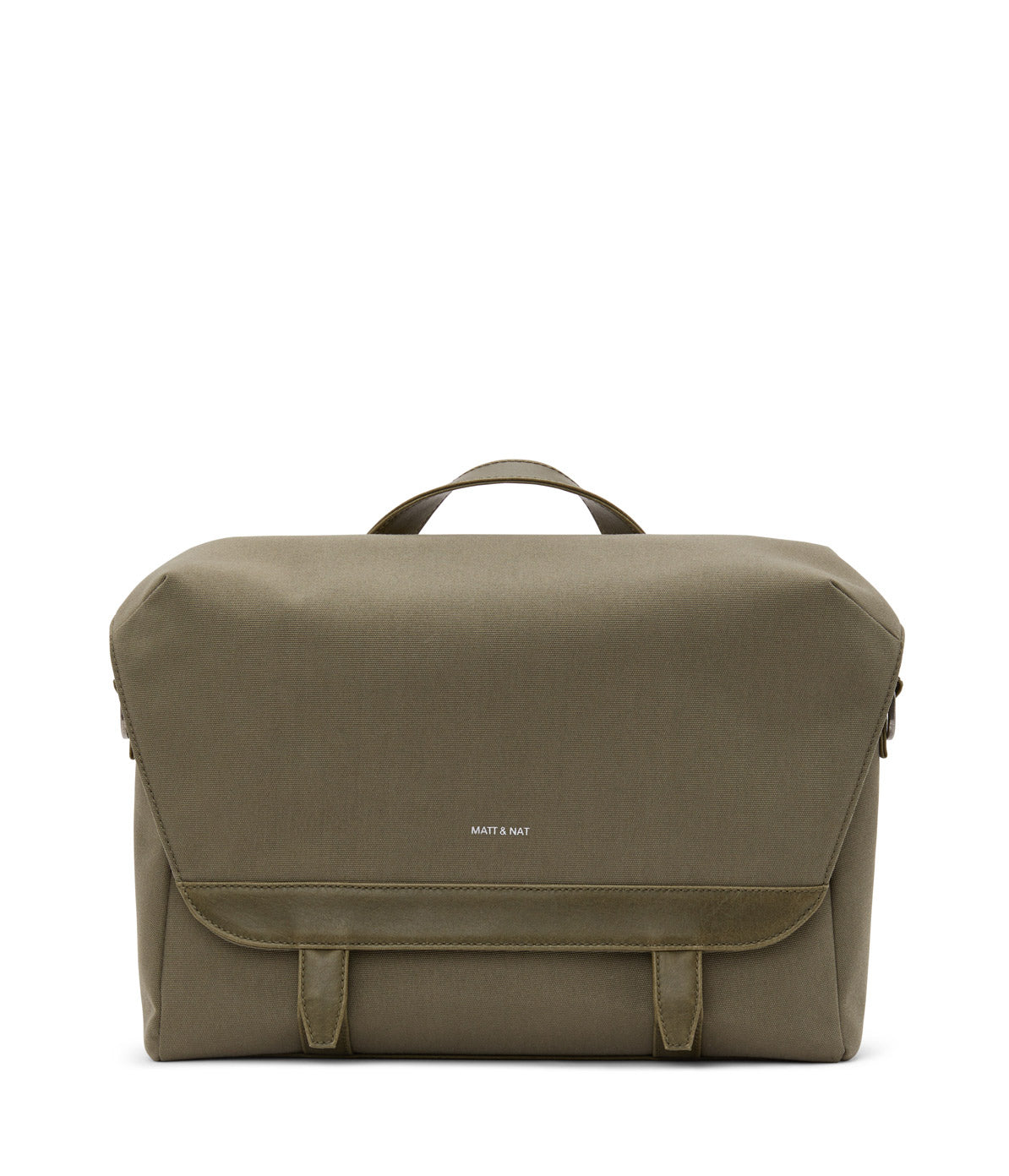 MARTEL Vegan Messenger Bag - Canvas | Color: Green - variant::olive