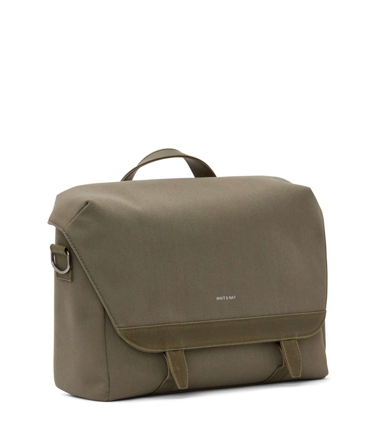 MARTEL Vegan Messenger Bag - Canvas | Color: Green - variant::olive