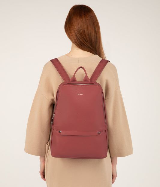 ELISE Vegan Backpack - Purity | Color: Red - variant::lychee