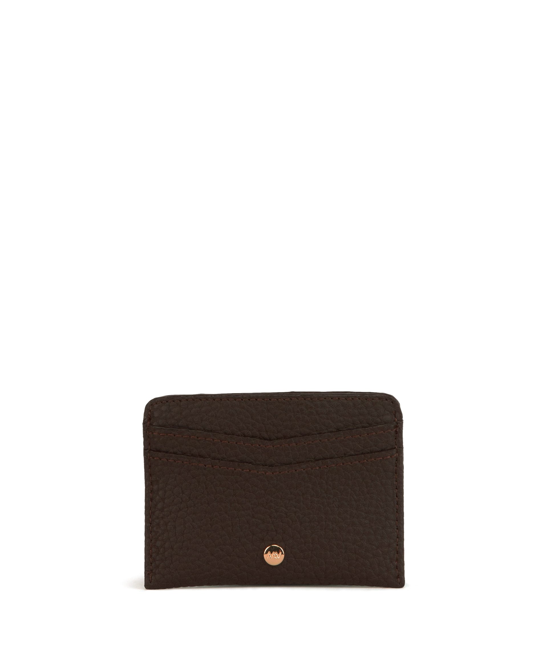 JUNYA Vegan Card Holder - Purity | Color: Brown - variant::truffle