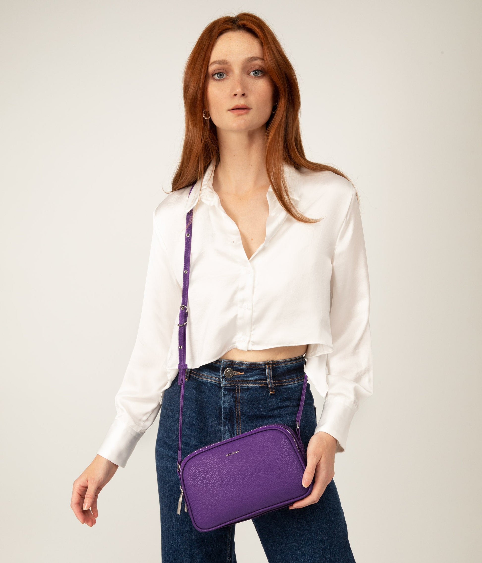 PAIR Vegan Crossbody Bag - Purity | Color: Purple - variant::violet