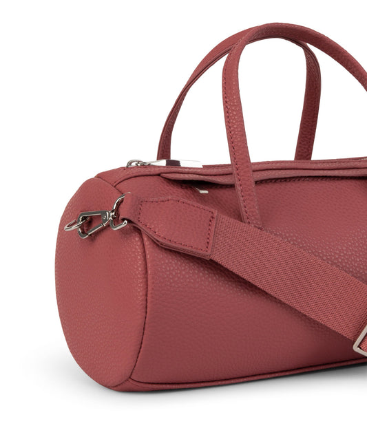 INES Vegan Barrel Bag - Purity | Color: Red - variant::lychee