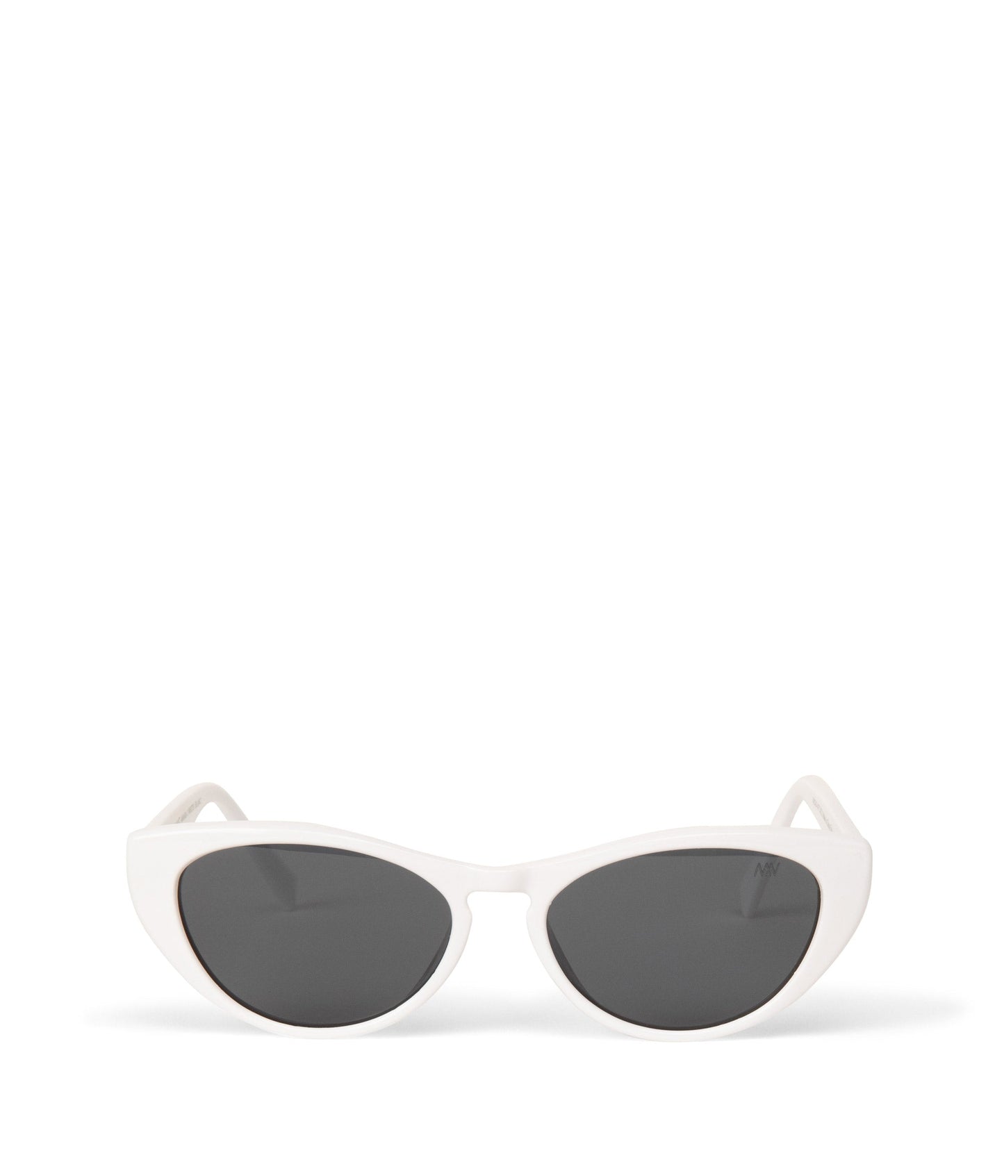 AMARA-2 Cat-Eye Recycled Sunglasses | Color: White - variant::white