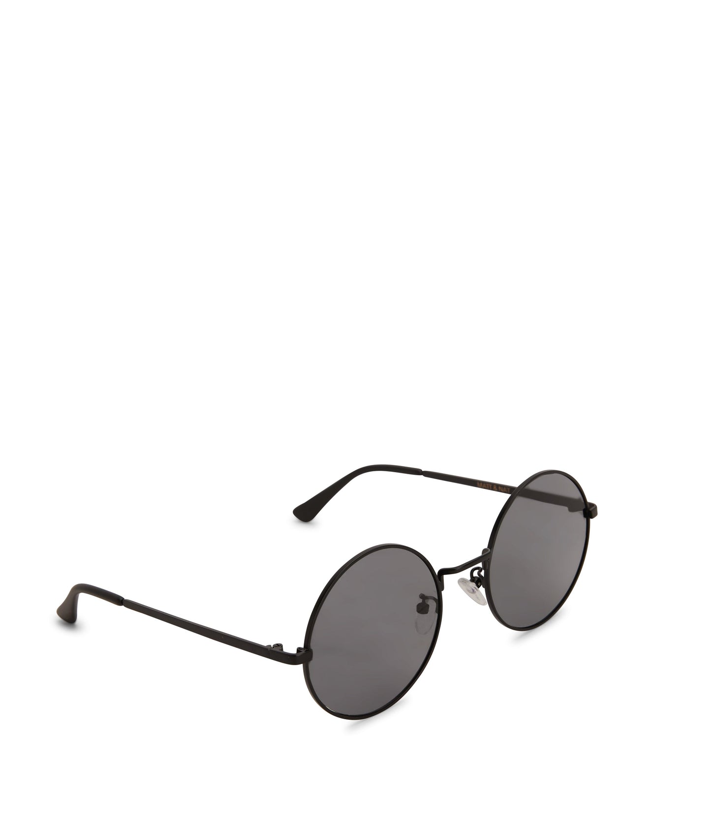 COLE Round Metal Sunglasses | Color: Black - variant::black