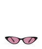 NAVA Black Cat-Eye Sunglasses | Color: Black - variant::black