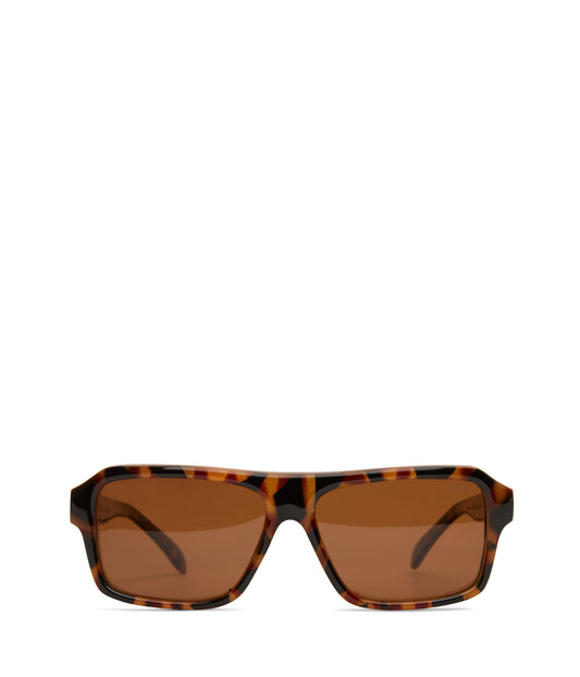 RYLEE Retro Square Sunglasses | Color: Brown - variant::pribro
