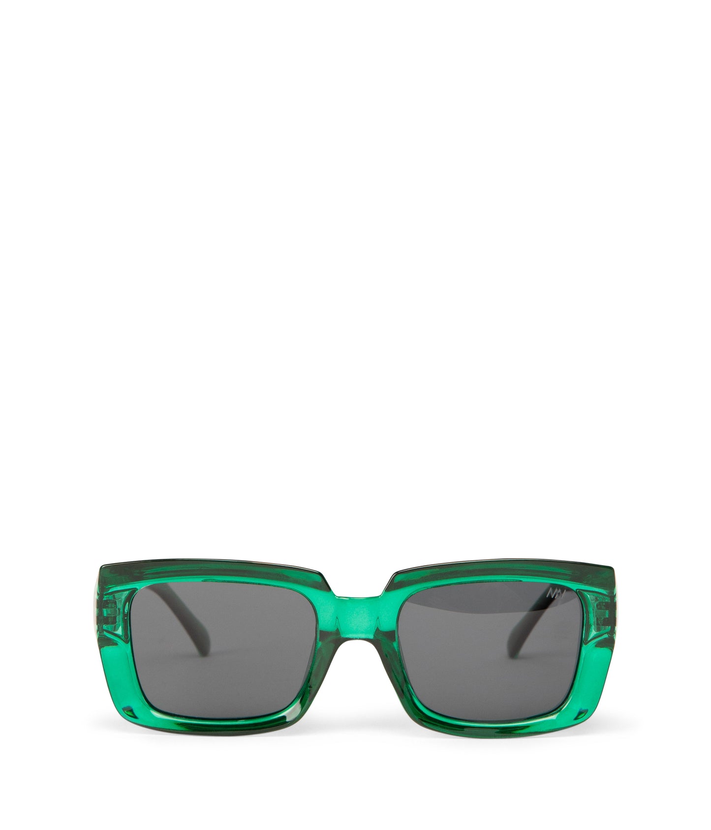 CERA-2 Recycled Rectangle Sunglasses | Color: Green, Grey - variant::emerald