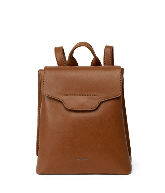 CHELLE Small Vegan Backpack - Vintage | Color: Brown - variant::chili