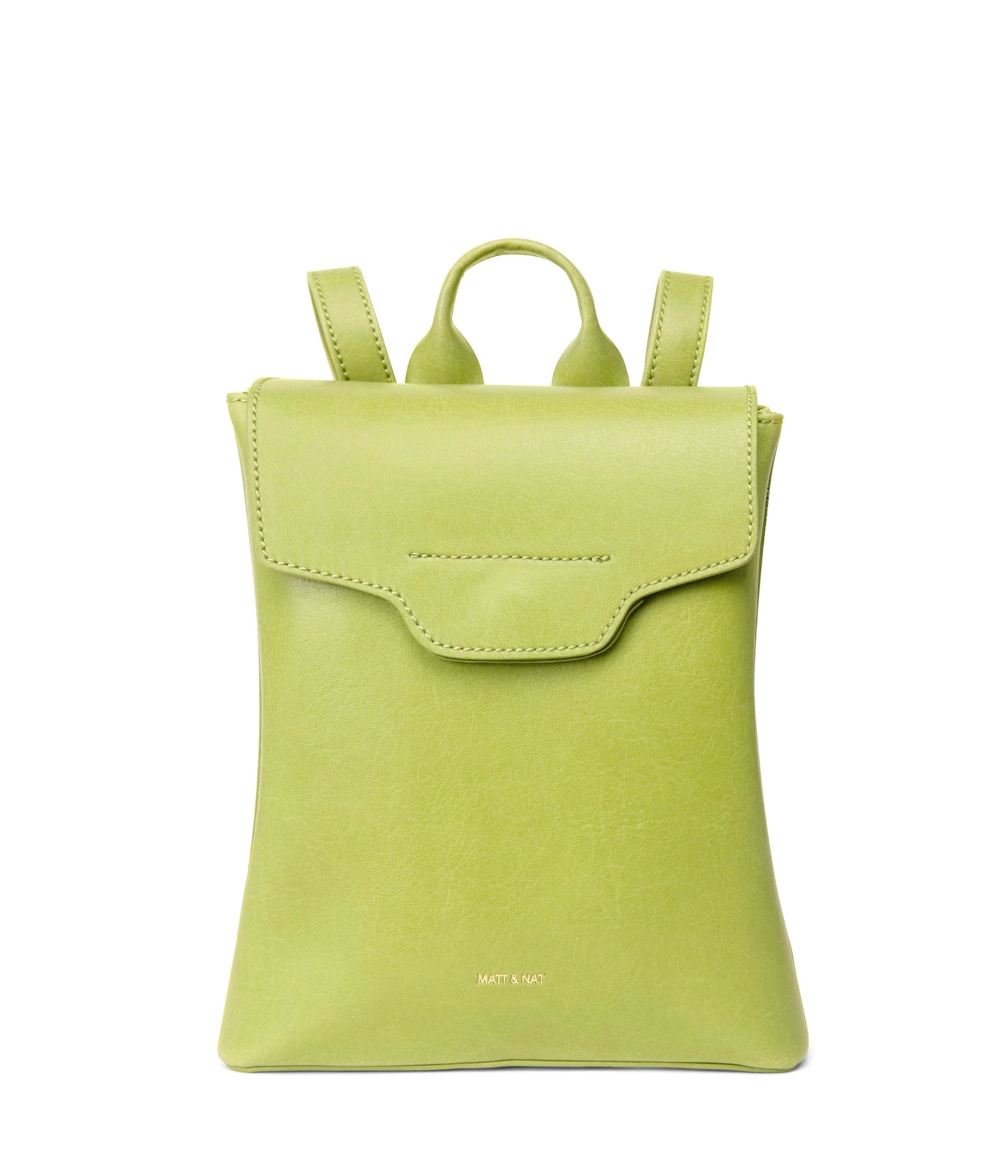 CHELLE Small Vegan Backpack - Vintage | Color: Green - variant::honeydew