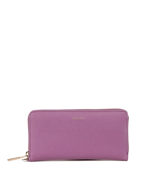 ELM Vegan Continental Wallet - Vintage | Color: Pink - variant::wisteria