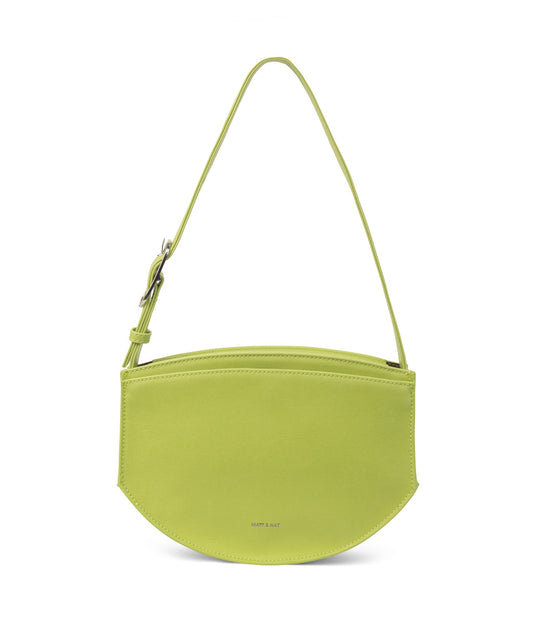 JENINE Vegan Shoulder Bag - Vintage | Color: Green - variant::honeydew